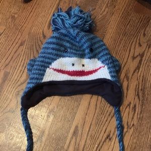 Adult sock monkey hat